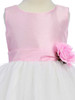Pink Flower Girl Dress - Shantung Bodice w/ Tulle Skirt Pink Flower Girl Dress - Shantung Bodice w/ Tulle Skirt