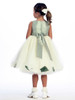 Sage Flower Girl Dress - Shantung Bodice w/ Tulle Skirt Sage Flower Girl Dress - Shantung Bodice w/ Tulle Skirt