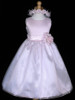 Pink Satin Organza Party Dress Pink Satin Organza Party Dress