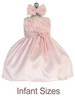 Dusty Rose Tulle Rosebud Bodice w/ Taffeta Skirt