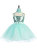 Mint Sweet Heart Sequin Bodice w/ Crystal Tulle Skirt Mint Sweet Heart Sequin Bodice w/ Crystal Tulle Skirt