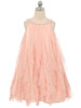 Blush Mesh Ruffle Dress