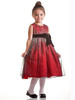 Red Sleeveless Shimmery Dress w/ Velvet Bow Red Sleeveless Shimmery Dress w/ Velvet Bow