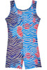Danskin 3736 Girl's Tie-Dye Zebra Gymnastics Biketard Danskin 3736 Girl's Tie-Dye Zebra Gymnastics Biketard