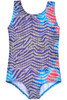 Danskin 3810 Girl's Tie-Dye Zebra Gymnastics Leotard