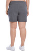 Danskin 2698 Womens' Charcoal Grey Essential Drawcord Short Danskin 2698 Womens' Charcoal Grey Essential Drawcord Short
