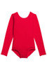 Danskin 3907 Girl's Red Nylon Long Sleeve Leotard Danskin 3907 Girl's Red Nylon Long Sleeve Leotard