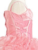 Dusty Rose Lace Up Shimmery Bodice with Ruffled Organza Skirt Dusty Rose Lace Up Shimmery Bodice with Ruffled Organza Skirt
