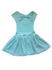 Dolls & Divas Aqua Sparkle Open Bow Back Mila Dress
