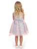 Light Blue Polka Dot Organza Dress w/ Bow Light Blue Polka Dot Organza Dress w/ Bow