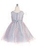 Light Blue Polka Dot Organza Dress w/ Bow Light Blue Polka Dot Organza Dress w/ Bow
