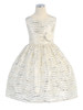 Ivory Streamer Sequin Taffeta Dress