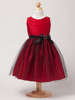 Red Satin & Glitter Mesh Dress Red Satin & Glitter Mesh Dress