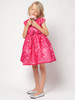 Fuchsia Sequin & Embroidery Organza Dress