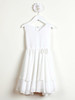 Ivory Chiffon Double Layered Dress