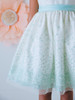 Mint Sequin Mesh w/ Scoop Back Dress