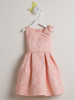 Pink Rose Jacquard Dress w/ Shoulder Bow Pink Rose Jacquard Dress w/ Shoulder Bow