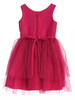 Fuchsia Flower Sequin Top w/ 2 Tier Tulle Dress Fuchsia Flower Sequin Top w/ 2 Tier Tulle Dress