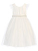 Off White Tulle Dress w/ Flutter Sleeve Off White Tulle Dress w/ Flutter Sleeve