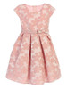 Pink Raised Daisy Jacquard w/ Bow Pink Raised Daisy Jacquard w/ Bow