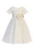 Sweet Kids SK742 White Soft Spring Jasmine Lace Tulle Dress Sweet Kids SK742 White Soft Spring Jasmine Lace Tulle Dress