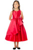 Sweet Kids SK772 Red Cascading Satin w/ Oversized Bow & Brooch Sweet Kids SK772 Red Cascading Satin w/ Oversized Bow & Brooch
