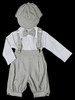 Light Gray Bermuda Set w/ Suspenders & Hat Light Gray Bermuda Set w/ Suspenders & Hat