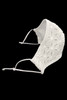White Eyelet 100% 2-Ply Cotton Face Shaped Mask