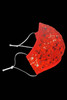 Red Sequins 2-Ply Face Shaped Mask Red Sequins 2-Ply Face Shaped Mask