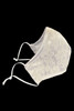 Silver Lace 100% 2-Ply Cotton Face Shaped Mask Silver Lace 100% 2-Ply Cotton Face Shaped Mask
