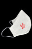 Confirmation 100% 2-Ply Cotton Face Shaped Mask w/ Red Embroidered Dove Confirmation 100% 2-Ply Cotton Face Shaped Mask w/ Red Embroidered Dove