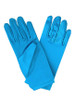 Aqua Short Satin Gloves
