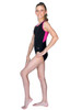 ChloeNoel Black Body w/ Fuchsia Back Top & Binding Leotard ChloeNoel Black Body w/ Fuchsia Back Top & Binding Leotard