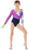 Mondor Multicolor Abstract Printed Metallic Leotard Mondor Multicolor Abstract Printed Metallic Leotard