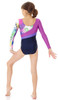Mondor Multicolor Abstract Printed Metallic Leotard Mondor Multicolor Abstract Printed Metallic Leotard