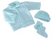 Blue Poly Fleece Bootie Set Blue Poly Fleece Bootie Set