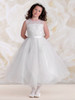 Joan Calabrese White Jewel Illusion Neckline & Multi-Layer Tulle Skirt Joan Calabrese White Jewel Illusion Neckline & Multi-Layer Tulle Skirt