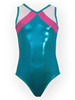 K-Bee Leotards Ocean Mystique w/ Sparkly Jewels Silver & Pink Berry Apex-FINAL SALE K-Bee Leotards Ocean Mystique w/ Sparkly Jewels Silver & Pink Berry Apex-FINAL SALE