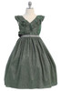 Kids Dream 504 Green Sparkly Ruffle Dress