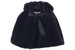 Swea Pea & Lilli 1111 Black Faux Fur Cape w/ Hood Swea Pea & Lilli 1111 Black Faux Fur Cape w/ Hood