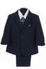 Little Gents 3582 Boy's 5 Navy Blue Piece Suit Little Gents 3582 Boy's 5 Navy Blue Piece Suit