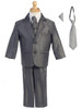 Pewter Two-Button Metallic Suit- FINAL SALE Pewter Two-Button Metallic Suit- FINAL SALE