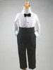 Black Tail Tuxedo w/Satin Cummerbund & Clip-On Bowtie Black Tail Tuxedo w/Satin Cummerbund & Clip-On Bowtie