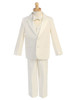 Ivory 5 Piece Two Button Tuxedo w/ Vest & Bowtie Ivory 5 Piece Two Button Tuxedo w/ Vest & Bowtie