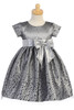 Swea Pea & Lilli C518 Silver Polka Dot Tulle Dress Swea Pea & Lilli C518 Silver Polka Dot Tulle Dress
