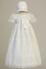 Swea Pea & Lilli Camila White Embroidered Tulle Gown w/ Bow