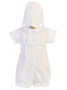 Boys Poly Cotton Romper w/ Pleats Boys Poly Cotton Romper w/ Pleats