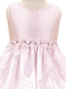 Pink Flower Girl Dress - Organza Dress w/ Rosebuds