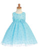 Aqua Sleeveless Tulle w/ Glitter Dress Aqua Sleeveless Tulle w/ Glitter Dress