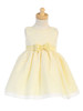 Yellow Basket Burnout Organza Girls Dress Yellow Basket Burnout Organza Girls Dress